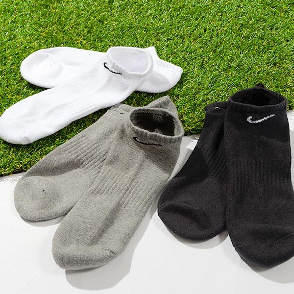 NIKE 3足セット ソックス ナイキ 3P エブリデイ クッション ノーショウ 