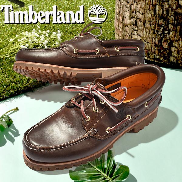 日本正規品 ティンバーランド デッキシューズ モカシン メンズ Timberland スリーアイ クラシックラグ 3 Eye Classic Lug  ブラウン 茶 30003