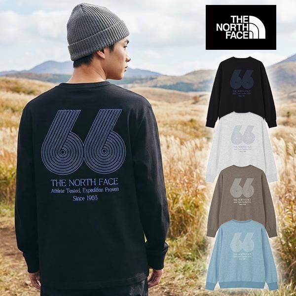 2026秋冬新作 1966生誕グラフィック ノースフェイス ストレッチ スウェット トレーナー UVケア メンズ レディース THE NORTH FACE スウェット クルー NT62685