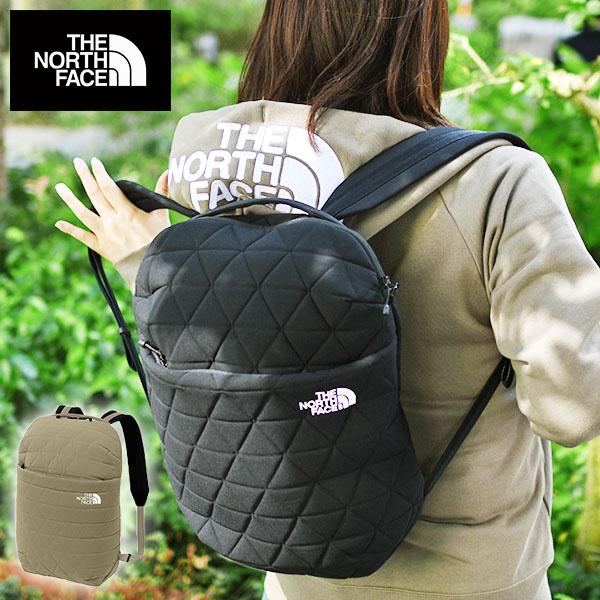 ノースフェイス リュックサック レディース キルティング THE NORTH FACE Geoface Slim Pack ジオフェイス スリム  パック 14L ブラック 黒 NM32350