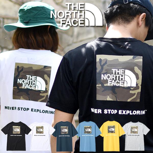 ノースフェイス Tシャツ メンズ レディース 半袖 THE NORTH FACE スクエア 2022春夏新色 バックプリント 迷彩 nt32158