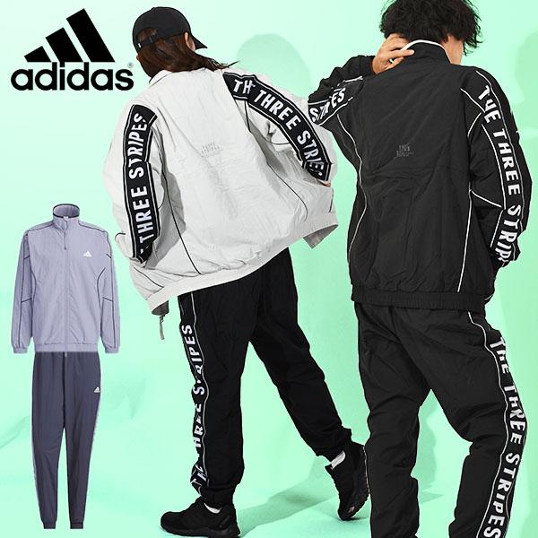 アディダス メンズ レディース ウインドブレーカー 上下セット adidas  