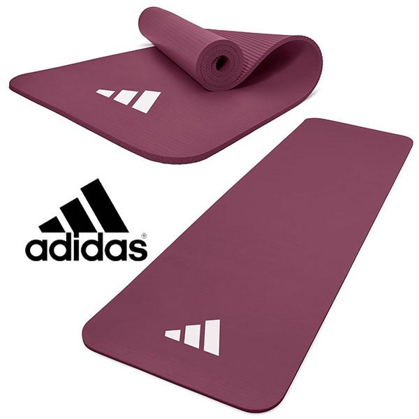 アディダス adidas フィットネスマット 10mm マルーン ヨガマット