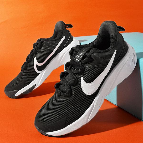 34%off ナイキ スニーカー キッズ NIKE スター ランナー 4 NN PS スリッポン ゴム紐 シューズ 靴 子供 運動靴 子供靴 ブラック 黒 DX7614 001