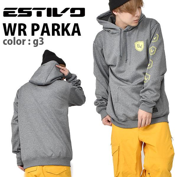 プルオーバーパーカー エスティボ Estivo Wr Parka ホワイト 白 撥水 パーカ スノボ スノーボード Evr1956 G3 スノー アウトドアのエレスポ2 通販 Yahoo ショッピング