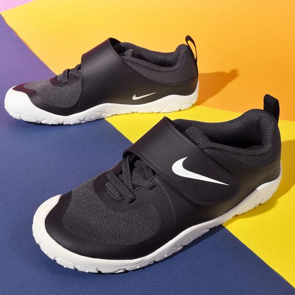 31%OFF ナイキ スニーカー キッズ NIKE スウッシュ 1 エッセンシャル PS 靴 シューズ ジュニア 子供 子供靴 ベルクロ 学校 通学 ブラック ホワイト hv5042