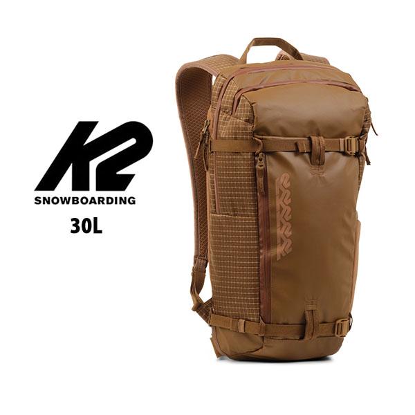 K2（ケーツー） MOUNTAIN BACKPACK 30L バックパックチームライダー達の意見をもとに設計されたK2のバックパックには、役立つ機能が満載です。600デニールのリップストップ素材は、あなたの私物を雨や雪、そして衝撃からも守り...