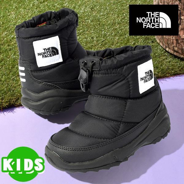 ノースフェイス 子供 キッズ ヌプシ ブーツ THE NORTH FACE ヌプシ ブーティー ロゴ ショート ウィンターブーツ 保温 スノトレ NFJ52280