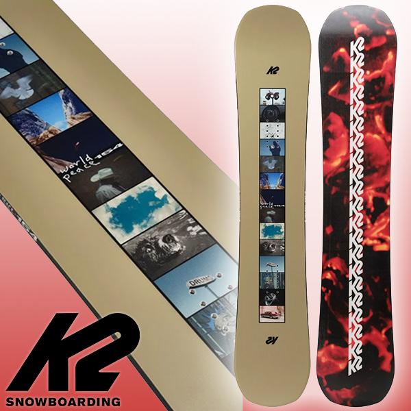 スノーボード(K2)、ビンディング(K2)、靴(burton)、ボードケースを格安で！ K2 日本正規品 スノーボード 板 ケーツー K2 WORLD PEACE ワールド
