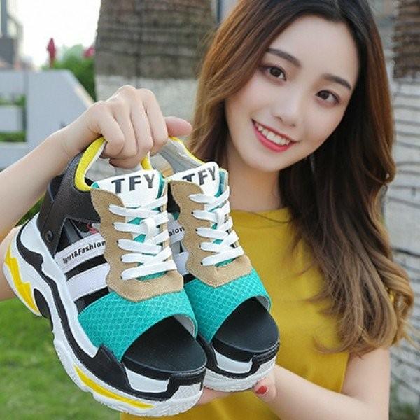 インヒールスニーカーサンダル 靴 厚底11cm ウェッジスニーカーサンダル レディース 40代 Cjzh0332 Elevenoneヤフー店 通販 Yahoo ショッピング