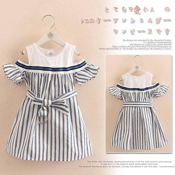 キッズワンピース オフショルダーワンピース キッズ 子供の人気商品 通販 価格比較 価格 Com