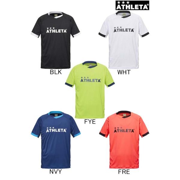 Jrプラクティスシャツ 02421J ATHLETA アスレタ ウェア ジュニア ユニセックス 半袖 プラクティスシャツ メール便、ポスト投函商品 全国一律送料無料 即日発送可