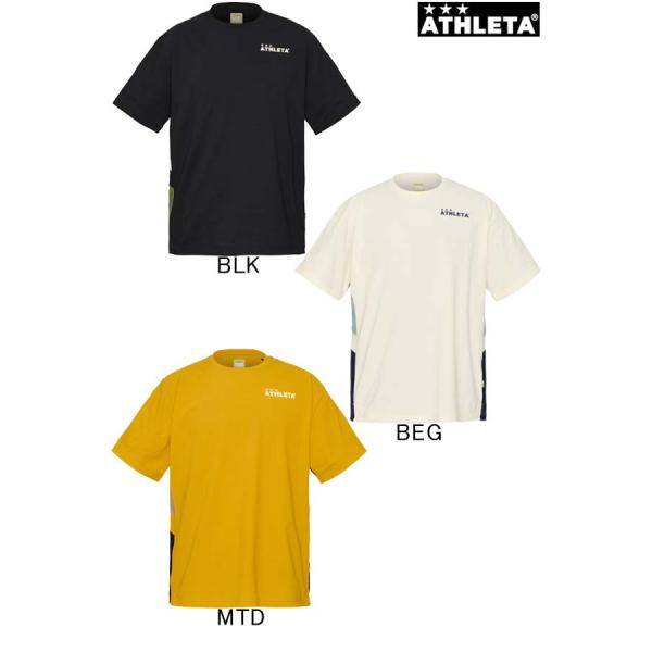 ドライフェザーカラーブロックプラシャツ 26s 03416J ATHLETA アスレタ ウェア シャツ メール便、ポスト投函商品 全国一律送料無料 13時までの注文で当日出荷
