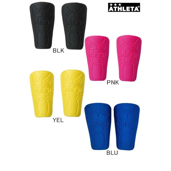 ブランド：ATHLETA【アスレタ】品番：05033品名：シンガード素材：表：２wayトリコット 裏：制菌加工素材バイオガードサイズ：F(縦　約15cm)カラー：BLK/PNK/YEL/BLU圧倒的な人気を誇る「ATHLETA」のシンガード...