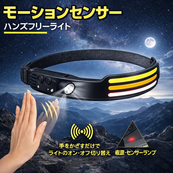 ヘッドライト トリプル 充電式 led usb充電式 防水 作業灯 ワークライト 明るい キャンプ アウトドア 釣り 登山 防災 led-light-30