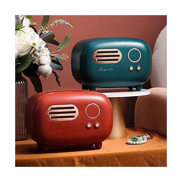 【ティッシュをおしゃれに収納】ミニラジオの形、北欧系の柔らかい雰囲気のお部屋からモダンな空間まで、お部屋に安らぎの雰囲気を演出し、見ているだけで、気分もお部屋も一気に華やぎます。清潔もしやすくて、このティッシュケース水洗いも可能です。また下...