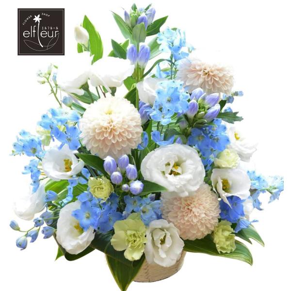 ・商品詳細：新鮮なお花を使用した店長おまかせお供えアレンジメントです。カラーのご指定は不可となります。・商品サイズ：縦約30cm×横約20cm・商品について：現在表示されております画像はイメージ画像となります。お花の入荷状況により色、大きさ...