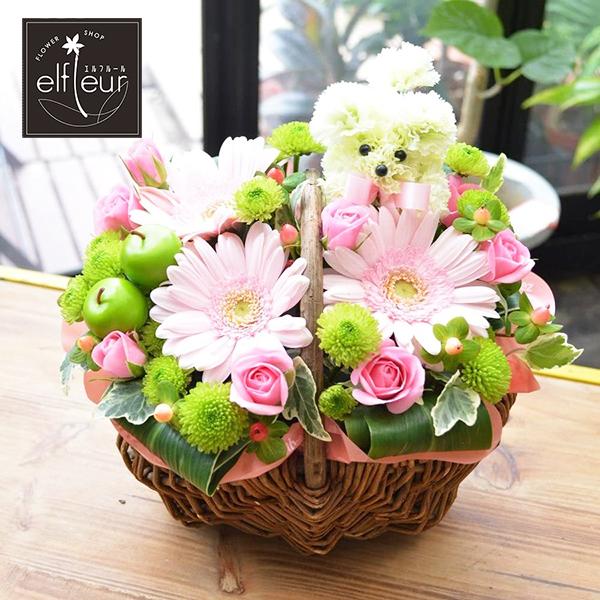 ・商品詳細：ピンクガーベラ、ミニバラを使ったアレンジメントです。お供え、各種お祝い用としご利用いただけます。・ピックのお色は淡いお色で基本的におまかせとさせていただきます。・商品サイズ：高さ約20cm×横約22cm×奥行約18cm・商品につ...