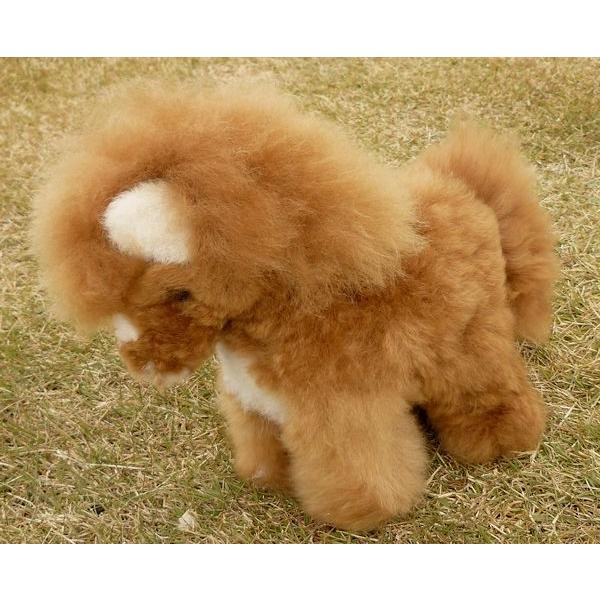 ぬいぐるみ アルパカ 馬 うま K アルパカ毛皮１００％ ペルー アンデス NUIGURUMI-12 馬 うま ベビーアルパカ毛皮 ソフト 可愛い ペルー