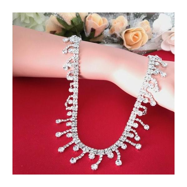 ラインストーントリム タッセル チェーン 衣装 ハンドメイド ダンス 縫い付け レオタード 装飾 チアダンス 社交ダンス衣装 キラキラ ラインストーン