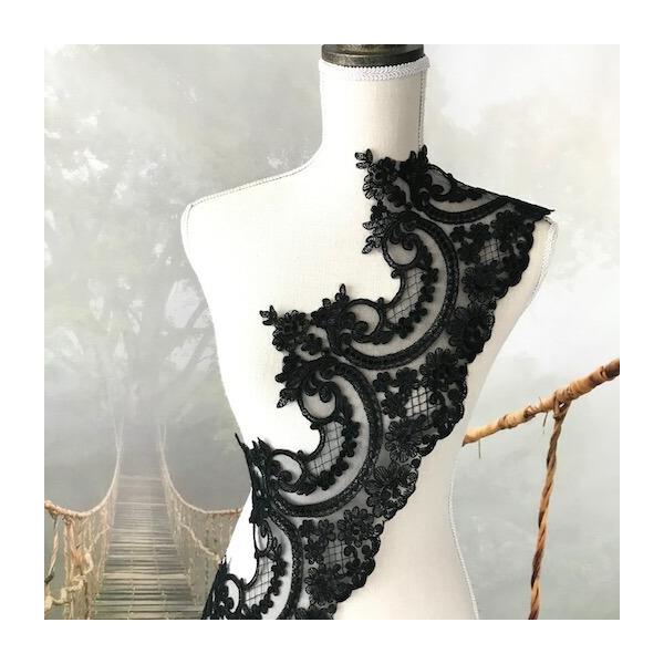 C37★NAVY★チュール★お花＆ちょうちょ刺繍レース★ハンドメイドマスク C37☆NAVY☆チュール☆お花＆ちょうちょ刺繍レース☆ハンドメイド