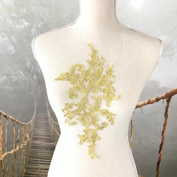 モチーフ 衣装用 チュールモチーフ 服飾 ゴールド ダンス衣装 宝塚 レオタード バトンモチーフ バレエ衣装 コスプレ 舞台衣装 ロイヤルモチーフ フィギアスケート ハンドメイド ビンテージ