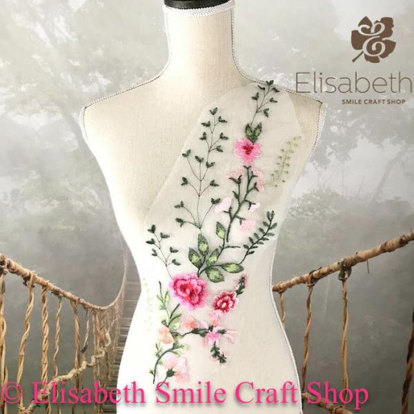 モチーフレース 花柄 薔薇 バトンモチーフ 花 モチーフ 服飾 レオタードモチーフ 装飾 衣装モチーフ バレエ衣装 チュチュモチーフ 舞台衣装 ステージ衣装 ダンス衣装 社交ダンス フィギア衣装 ピンク系