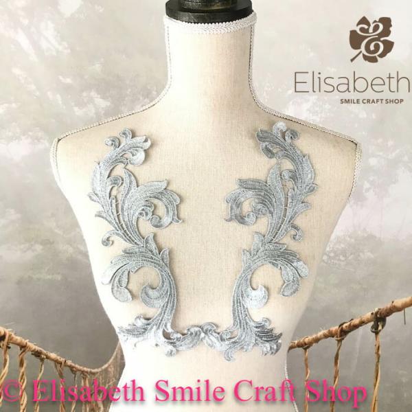 モチーフレース レースモチーフ 衣装 装飾 お花 レオタード ダンス バトンモチーフ 新体操 バレエ衣装 舞台衣装 ステージ衣装 ダンス衣装 社交ダンス フィギア衣装 シルバー