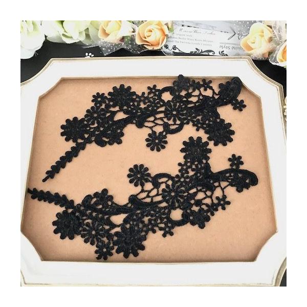 エレガントなお花のモチーフレースセットになります。新体操、社交ダンス、バトントワリング、レオタード、ベリーダンス、フィギュアスケート、バレエ、ドレスなどに縫い付けるだけでワンポイントアクセントとして個性的な仕上がりになります。サイズ：H25...