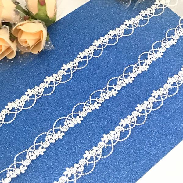 レース リボン 手芸 花柄 ホワイト ブレード ケミカルレース 衣装 装飾 レオタードモチーフ バトンモチーフ バレエ衣装 服飾