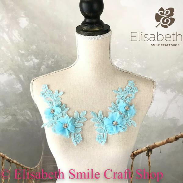 モチーフ レオタード バトン 衣装 モチーフ 花モチーフ バラ バトンモチーフ レオタードモチーフ ベリーダンス 新体操 バレエ衣装 舞台衣装 ステージ衣装 ダンス衣装 社交ダンス フィギア衣装 ブルー