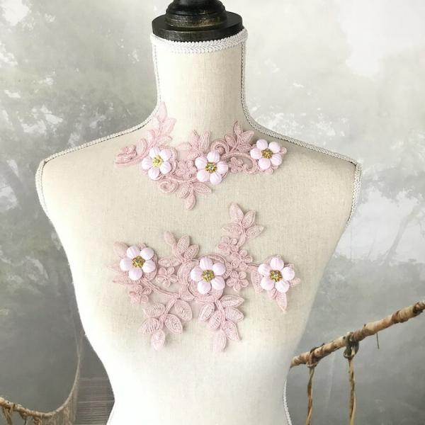 お花のチュールモチーフセットです。コスチューム、新体操、社交ダンス、バトントワリング、レオタード、ベリーダンス、フィギュアスケート、バレエ衣装、ドレス、服飾、ステージ衣装、舞台衣装、ワンピース、ハンドメイド材料などにお使いいただけます。サイ...