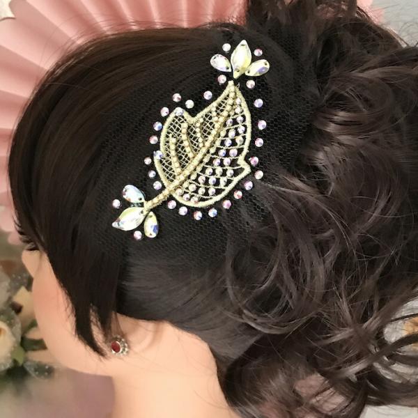 社交ダンス用ヘアアクセサリー シニオン　髪飾り　つけ毛 社交ダンス用ヘアアクセサリー シニオン 髪飾り つけ毛 楽天市場