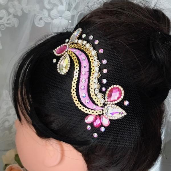 社交ダンス 競技ダンス ヘアアクセサリー 髪飾り ヘア飾り ラテン