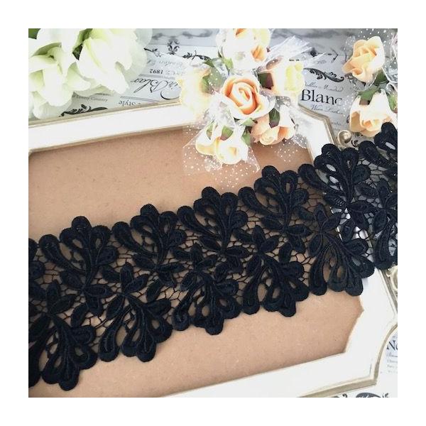 レース 花模様 ケミカル レース 黒 ハンドメイド パーツ 薔薇 リボン 素材 材料 レオタード バトンモチーフ Buyee Buyee 日本の通販商品 オークションの入札サポート 購入サポートサービス