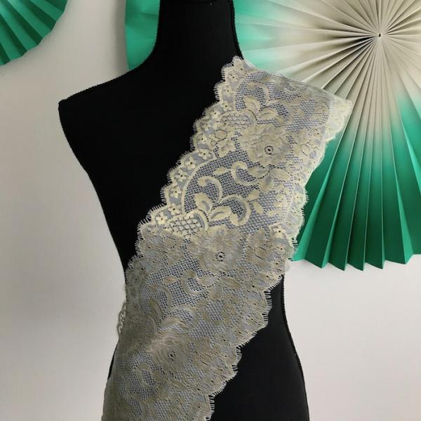 レース リボン 手芸 幅広 ゴールド系 ベージュ系 チュールレース 衣装レース チュチュレース バレエ衣装 豪華