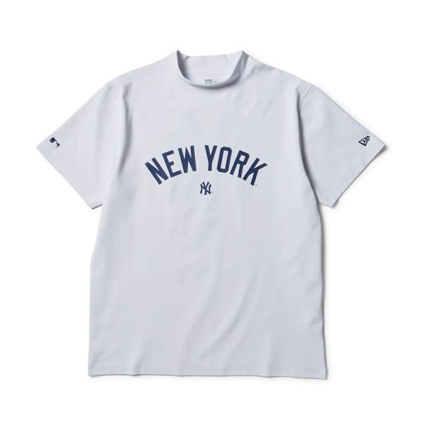 newera golf モックネック　シャツ　ヤンキース　ゴルフウェア NEWERA モックネック ミッドネック Tシャツ MLB ニューヨーク