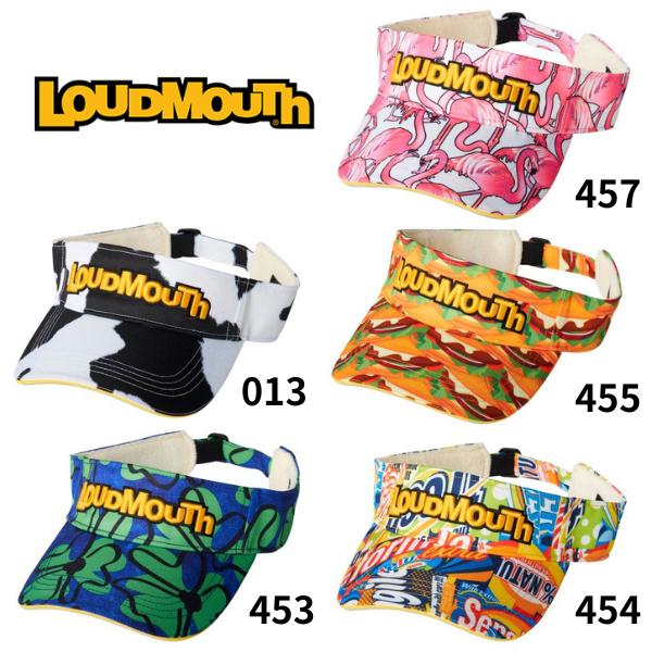 ラウドマウス 柄バイザー サンバイザー フリーサイズ 派手 ギャル 目立つ 帽子 男女兼用 866903 LOUDMOUTH  ゴルフ 2026年 送料無料 あす楽 あすつく