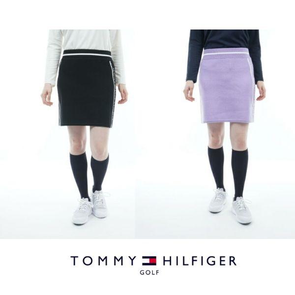 トミーヒルフィガー ラインロゴ ニットスカート ゴルフ ウェア