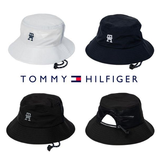 トミーヒルフィガー ハット ハーフメッシュ バケットハット ゴルフ フリーサイズ 男女兼用 TOMMY HILFIGER THMB5S04 送料無料 あす楽 あすつく