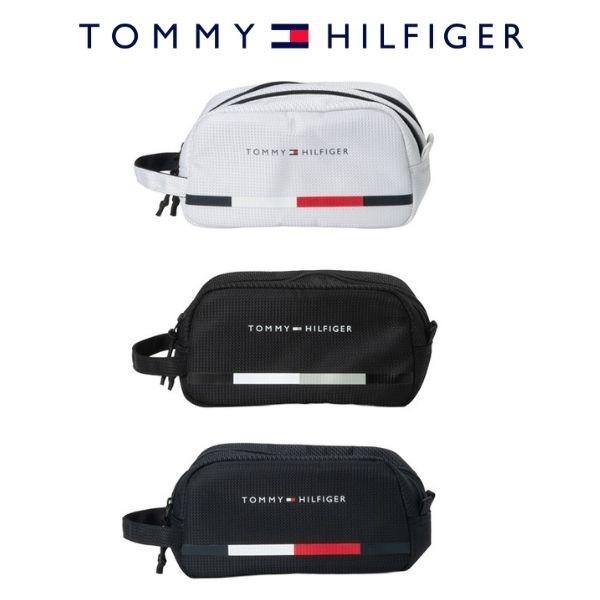 トミーヒルフィガー ゴルフ ポーチ シグネチャー 小物入れ THMG6SEC 男女兼用 プレゼント シンプル Tommy Hilfiger 送料無料 あす楽 あすつく