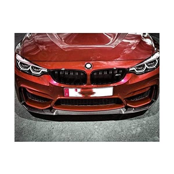 リップスポイラー BMW M3 F80 M4 F82 F83通用 CSスタイル カーボン調 ABS製 エアロパーツ フロントスポイラー アクセサリー