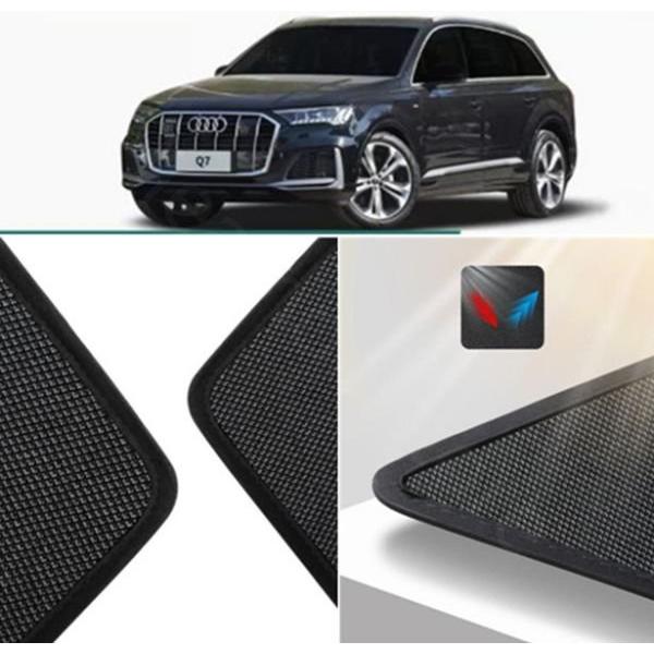 アウディ Q7 フロント　リア　ウィンドウ　トランク　サンシェード 日よけ 　5Pセット 　内装ガーニッシュ　専用設計