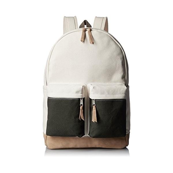 マジ アンタイトルド リュック Allday Back 撥水 キャンバス 撥水 ノートpc収納可 Allday Muab Muab Ecru Olive Ecru Olive A エリーズオンラインストア