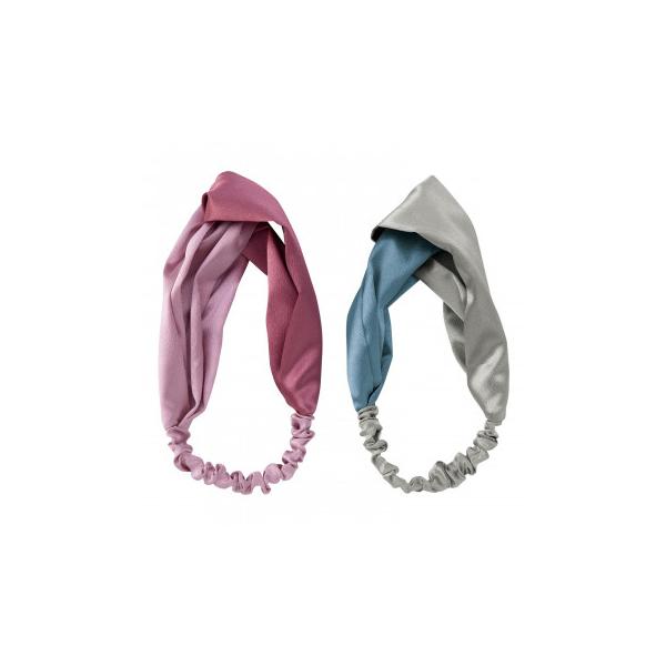 クロスカラーのヘアバンド2色組