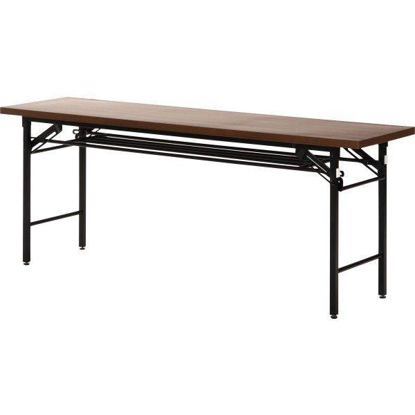 会議テーブル 1800 450 テーブル 折りたたみ 平机 木製 折りたたみデスク おしゃれ ワークテーブル 安い 折りたたみテーブル 長机 180cm サイズ1800 机 幅180 Fjbk1379 Elmono 通販 Yahoo ショッピング