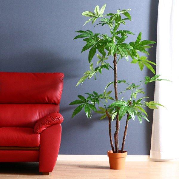 人工観葉植物 大型 観葉植物 フェイク 室内 おしゃれ 風水 造花 フェイクグリーン リアル インテリアグリーン 植物 パキラ Fjbk97 Elmono 通販 Yahoo ショッピング