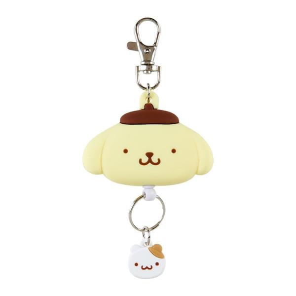☺︎出品 sanrio（サンリオ） ポムポムプリン フェイス形リールキーホルダー