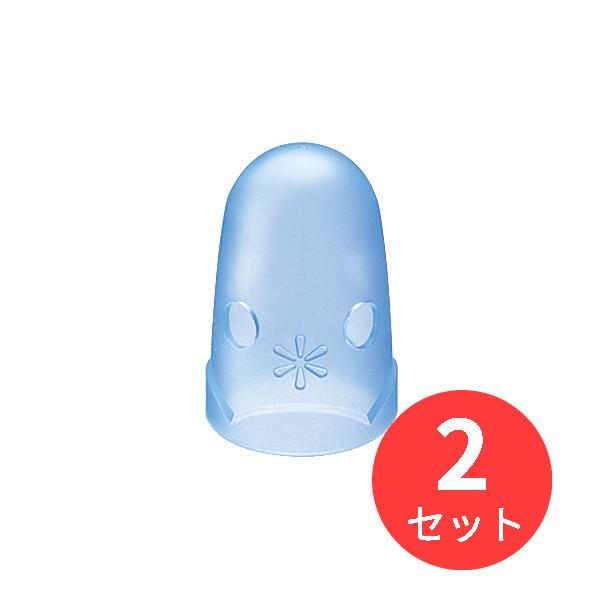 【2個セット】コクヨ キャップ型紙めくり「メクリンキャップ」Mサイズ3個透明ブルー メク-26TB【まとめ買い】