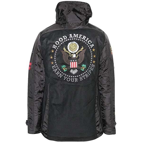 新作入荷 Hood ダッフルコート ジャケット コート ウール ピーコート Pコート America ヒップホップ ストリート 着脱可能 フード あったか 防寒 アウター メンズ Pコート カラー ブラック Lolas Com Co